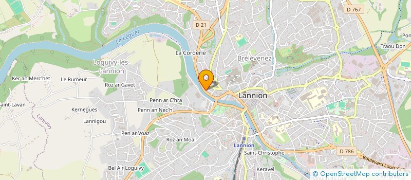 localisation de l'entreprise SCI AL LANV  LANNION