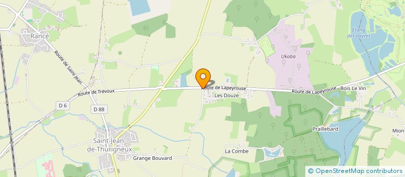 localisation de l'entreprise SCI AL LES GONES  SAINT-JEAN-DE-THURIGNEUX