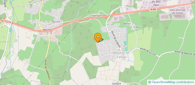 localisation de l'entreprise SCI AL.SANTE  BEYCHAC-ET-CAILLAU