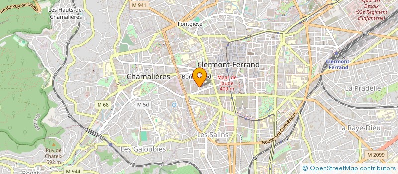 localisation de l'entreprise SCI AL-STEL  CLERMONT-FERRAND