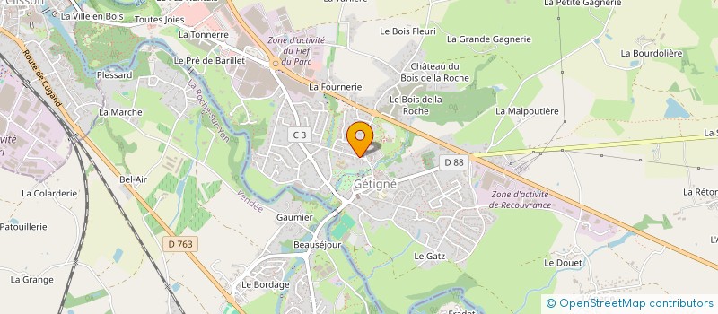 localisation de l'entreprise SCI AL2C  BOUSSAY