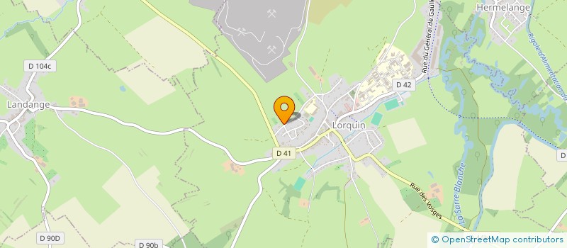 localisation de l'entreprise SCI AL4  LORQUIN