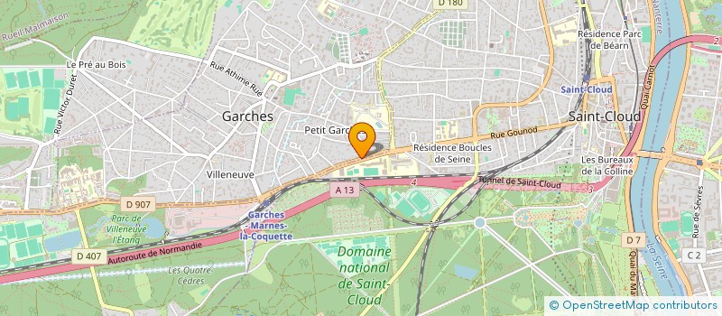 localisation de l'entreprise SCI ALA à GARCHES