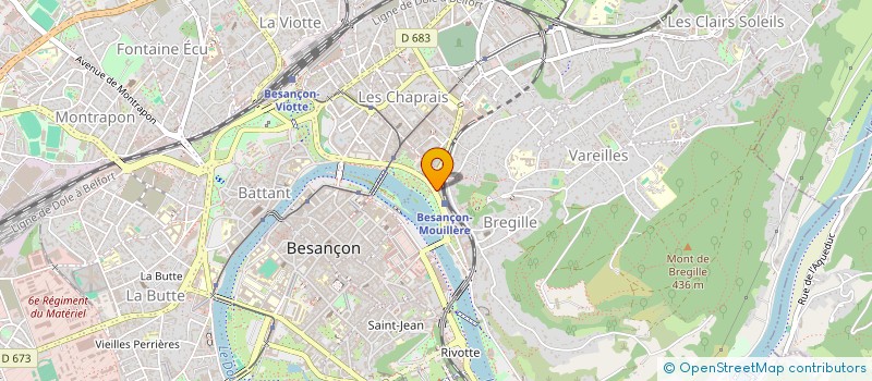 localisation de l'entreprise SCI ALAD  BESANCON