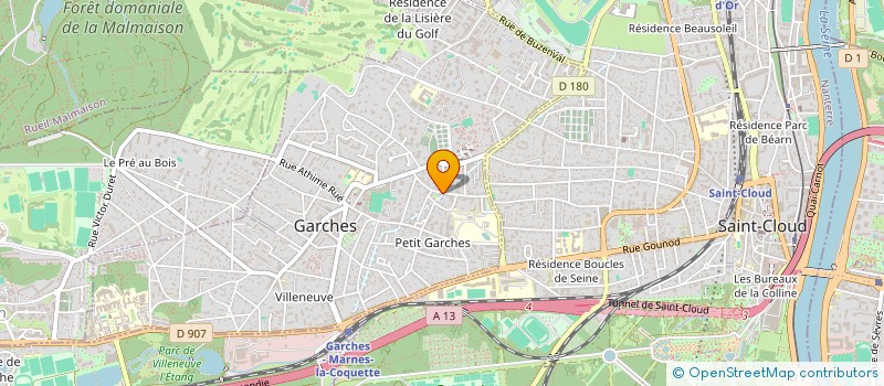 localisation de l'entreprise SCI ALAD à GARCHES