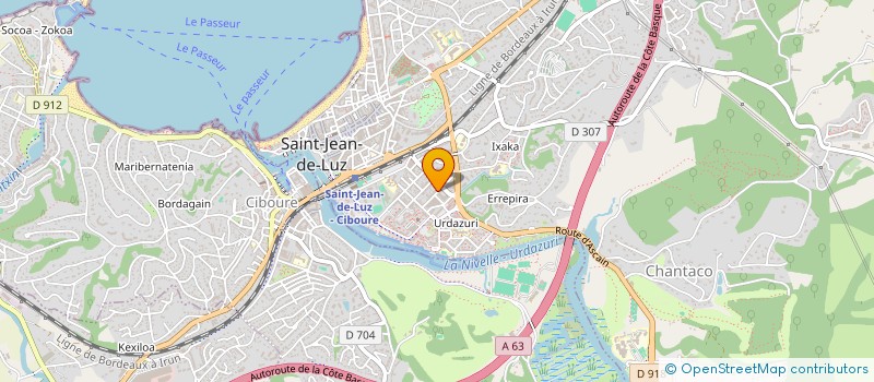 localisation de l'entreprise SCI ALADABO  SAINT-JEAN-DE-LUZ