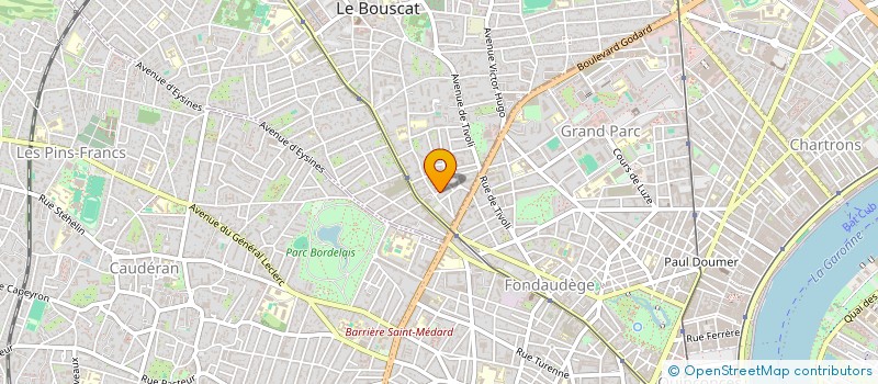 localisation de l'entreprise SCI ALADIN  LE BOUSCAT