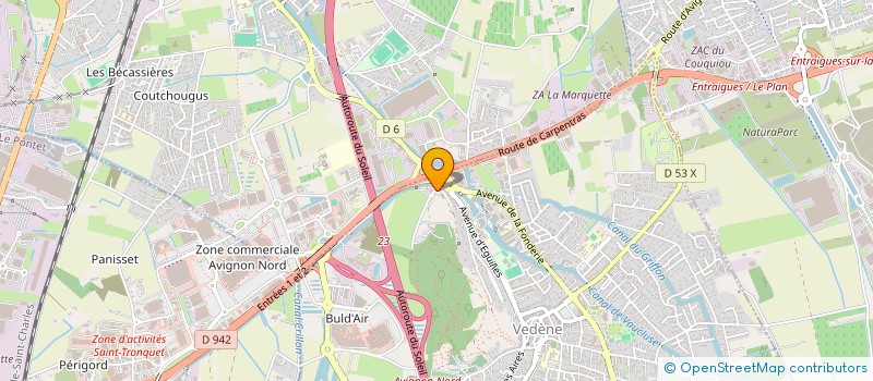 localisation de l'entreprise SCI ALADIN  VEDENE