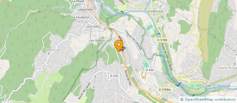 localisation de l'entreprise SCI ALAIKA à AUBENAS