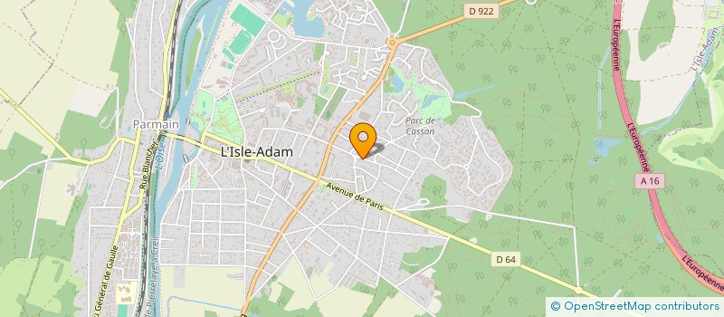 localisation de l'entreprise SCI ALAIN  L'ISLE-ADAM