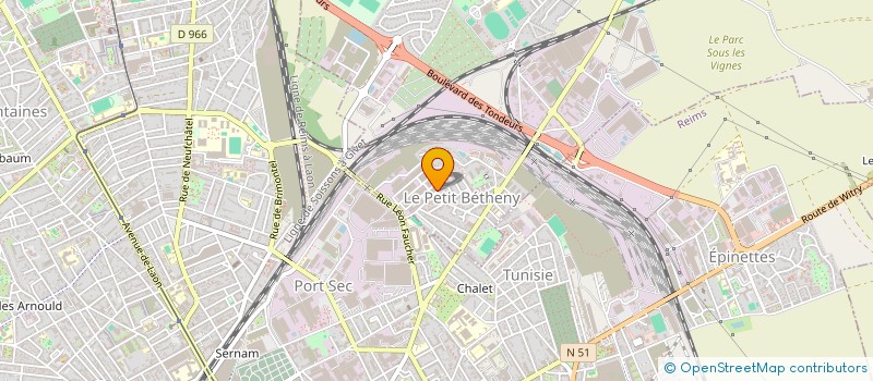 localisation de l'entreprise SCI ALAIN COLAS  BETHENY