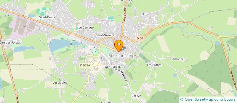 localisation de l'entreprise SCI ALAIN ET JOELLE THOMAZEAU à BOURBON-LANCY