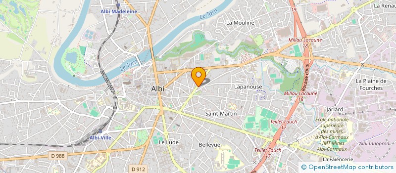 localisation de l'entreprise SCI ALAIN ET MICHELE LAVERGNE à ALBI