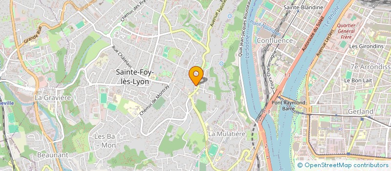 localisation de l'entreprise SCI ALAIN GRAVEY ET SOPHIE MAGGIA  SAINTE-FOY-LES-LYON