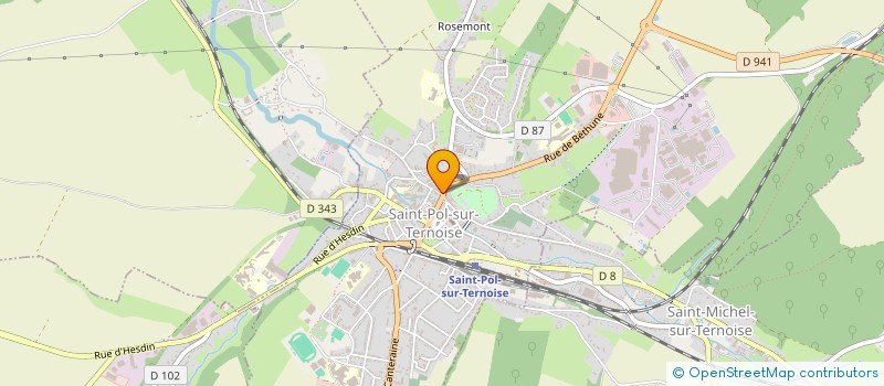 localisation de l'entreprise SCI ALAIN GRIGNON  SAINT-POL-SUR-TERNOISE