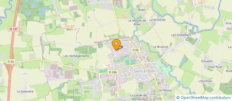 localisation de l'entreprise SCI ALAIN LE ROUX  SAINT-ERBLON