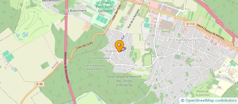 localisation de l'entreprise SCI ALAIS EN CEVENNES  AIGREMONT