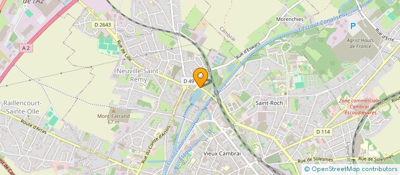 localisation de l'entreprise SCI ALAM  NEUVILLE-SAINT-REMY