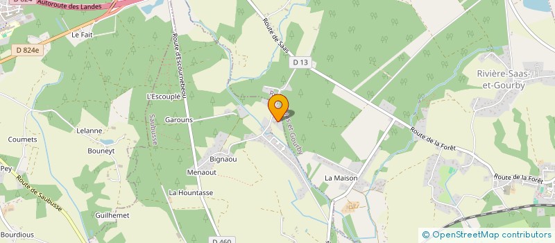 localisation de l'entreprise SCI ALAMA  SAUBUSSE