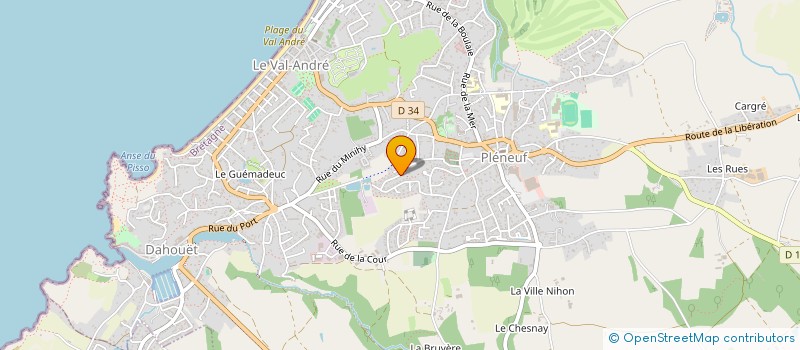 localisation de l'entreprise SCI ALAMANDA  PLENEUF-VAL-ANDRE