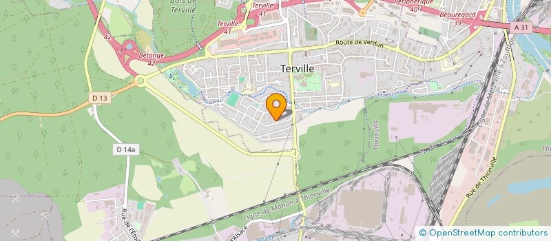 localisation de l'entreprise SCI ALAMARGUY CENCIG  TERVILLE