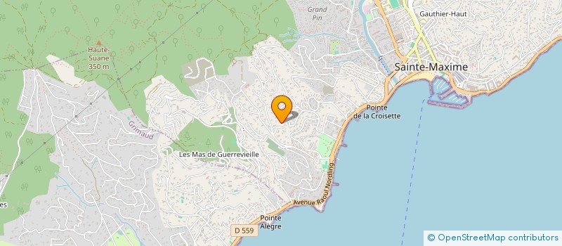 localisation de l'entreprise SCI ALAN à SAINTE-MAXIME
