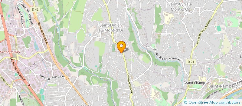 localisation de l'entreprise SCI ALAN 8689  SAINT-DIDIER-AU-MONT-D'OR