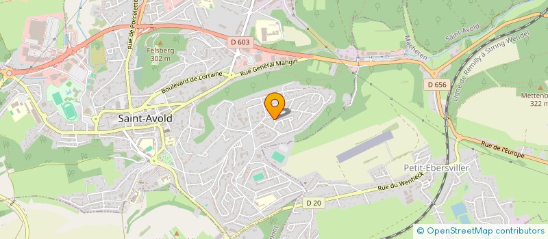 localisation de l'entreprise SCI ALAN INVEST  SAINT-AVOLD