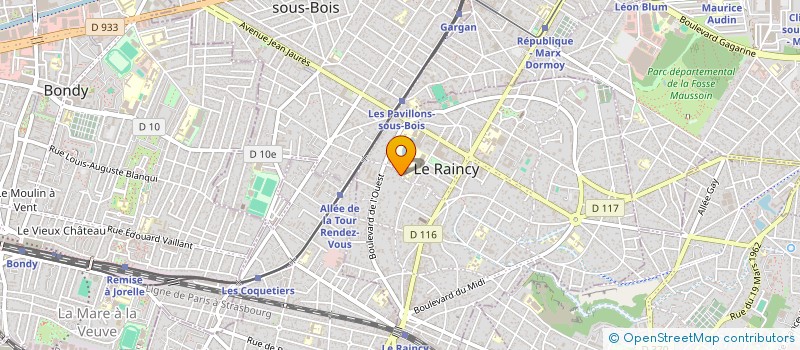 localisation de l'entreprise SCI ALANAM  LE RAINCY