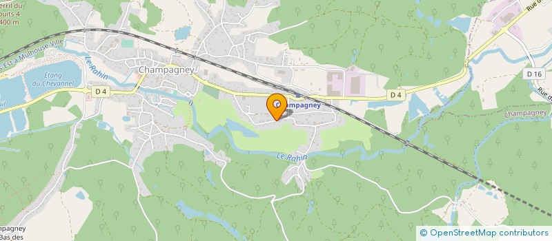 localisation de l'entreprise SCI ALAND  CHAMPAGNEY