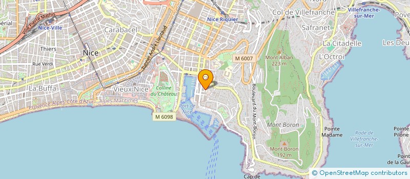 localisation de l'entreprise SCI ALANOUSH à NICE