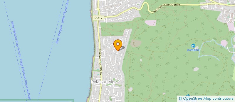 localisation de l'entreprise SCI ALAPROA à LA TESTE-DE-BUCH