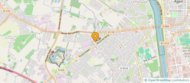 localisation de l'entreprise SCI ALARIC-BRICO  LE PASSAGE