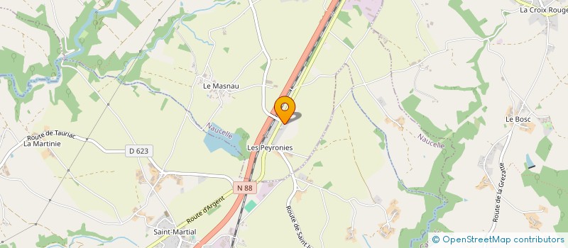 localisation de l'entreprise SCI ALARY PEYRONNIES  NAUCELLE