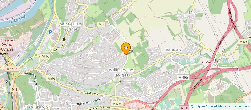 localisation de l'entreprise SCI ALASSIO  METZ