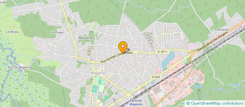 localisation de l'entreprise SCI ALAUCA  BIGANOS