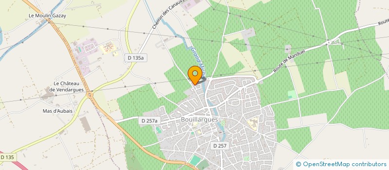 localisation de l'entreprise SCI ALAULI  BOUILLARGUES