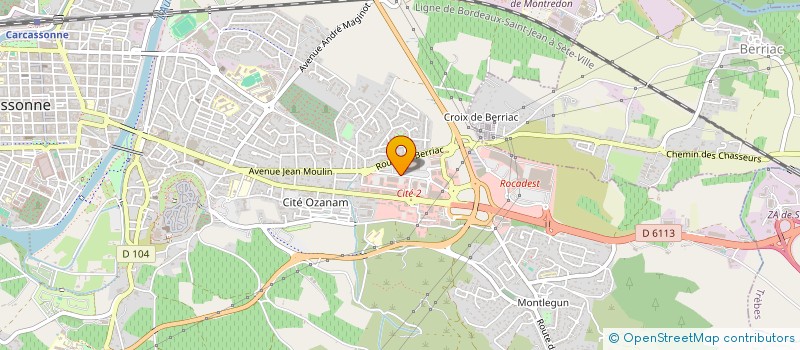 localisation de l'entreprise SCI ALAUX ET GESTIN à CARCASSONNE