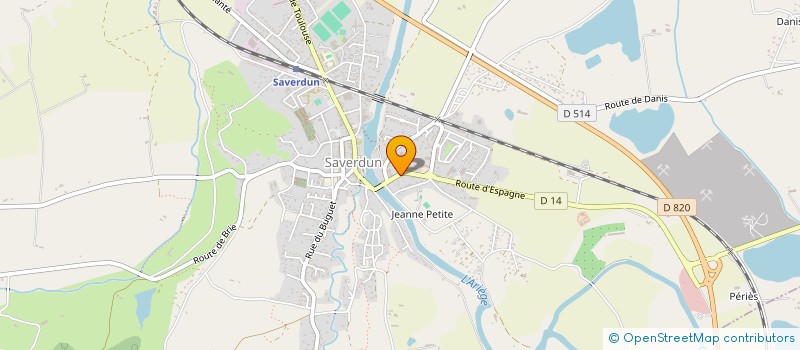 localisation de l'entreprise SCI ALAV à SAVERDUN