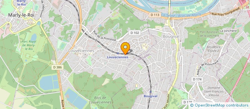 localisation de l'entreprise SCI ALBA 2008  LOUVECIENNES