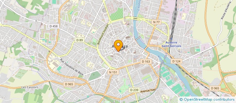 localisation de l'entreprise SCI ALBA à AUXERRE