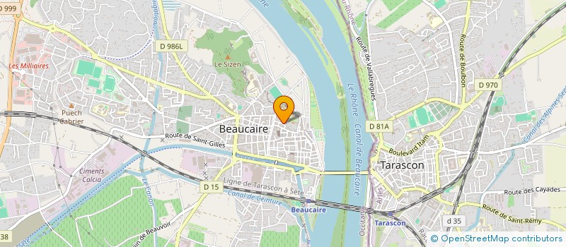 localisation de l'entreprise SCI  ALBA  BEAUCAIRE