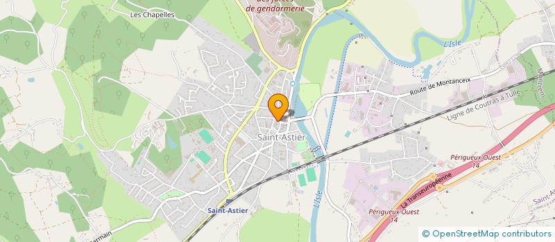 localisation de l'entreprise SCI ALBA  SAINT-ASTIER