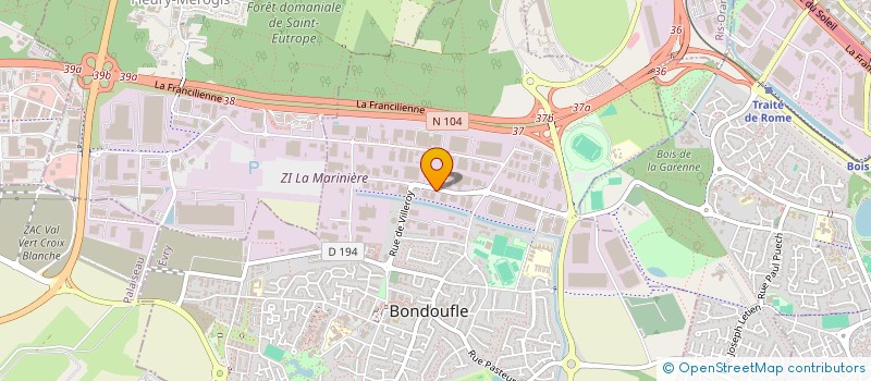 localisation de l'entreprise SCI ALBA à BONDOUFLE