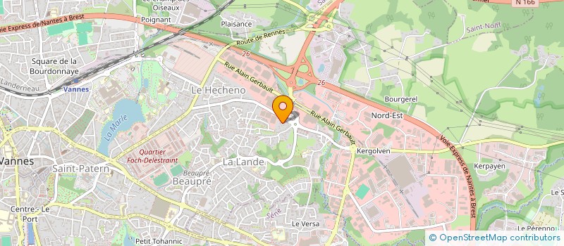 localisation de l'entreprise SCI ALBA à VANNES