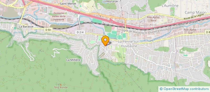 localisation de l'entreprise SCI ALBA MARINA  LA PENNE-SUR-HUVEAUNE