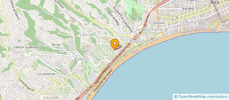 localisation de l'entreprise SCI ALBAGIDE à NICE
