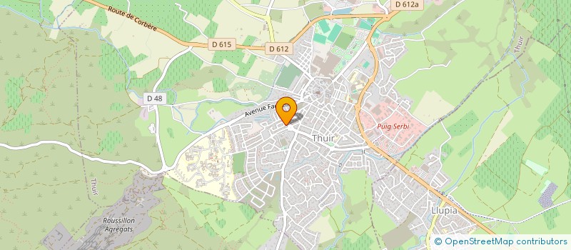 localisation de l'entreprise SCI ALBAJE  THUIR
