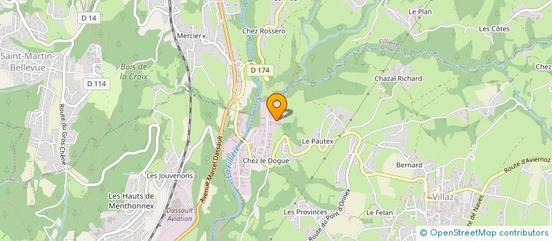 localisation de l'entreprise SCI ALBAN ET RACHEL  VILLAZ