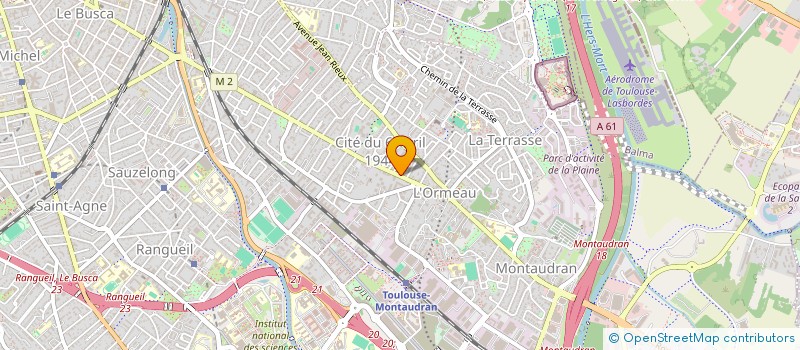 localisation de l'entreprise SCI ALBANE à TOULOUSE